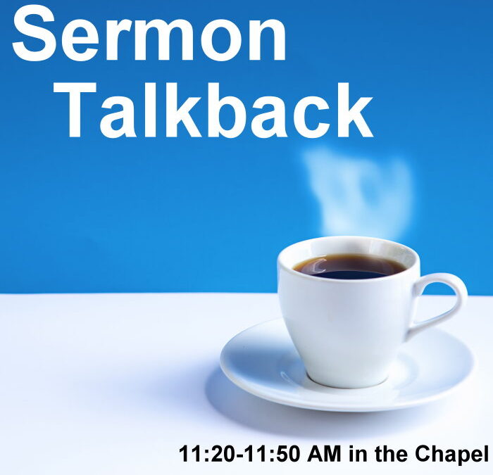 Sermon Talkback
