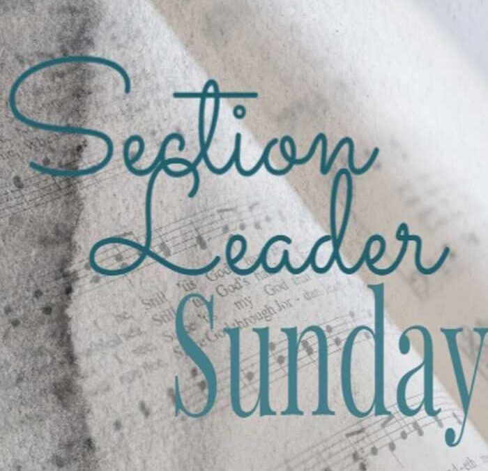 Section Leader Sunday 2024