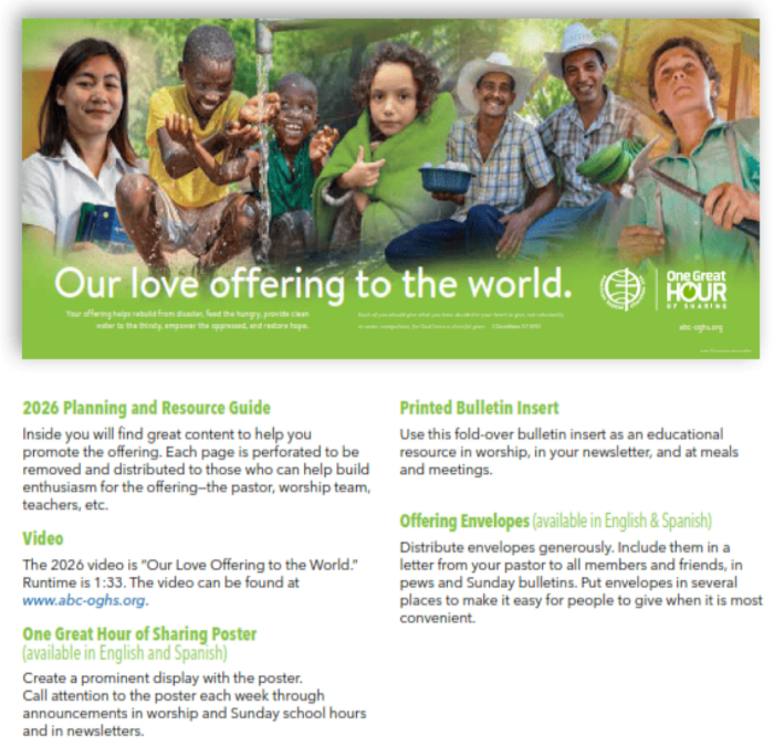 ONE GREAT HOUR OF SHARING OFFERING